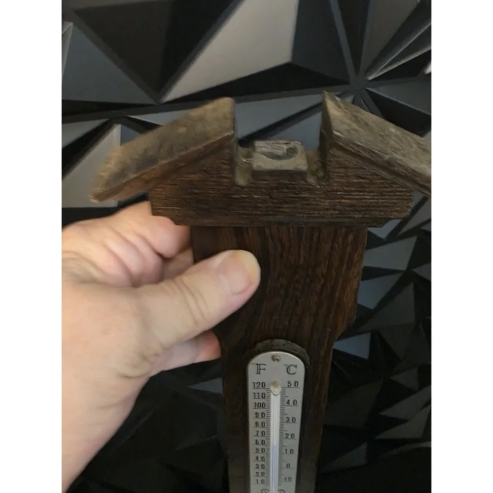 Whitehall Themometer Barometer Hygrometer Banjo Weather Station Wood Wall DAMAGE